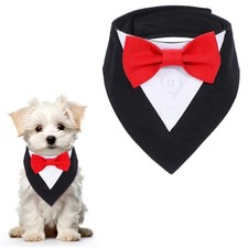 Molain Formal Dog Tuxedo for Small Dogs, Dog Wedding Outfit Dog's Bow Tie