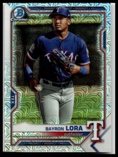 2021 Bowman Chrome Prospects Mojo Refractor #BCP-139 Bayron Lora Texas Rangers