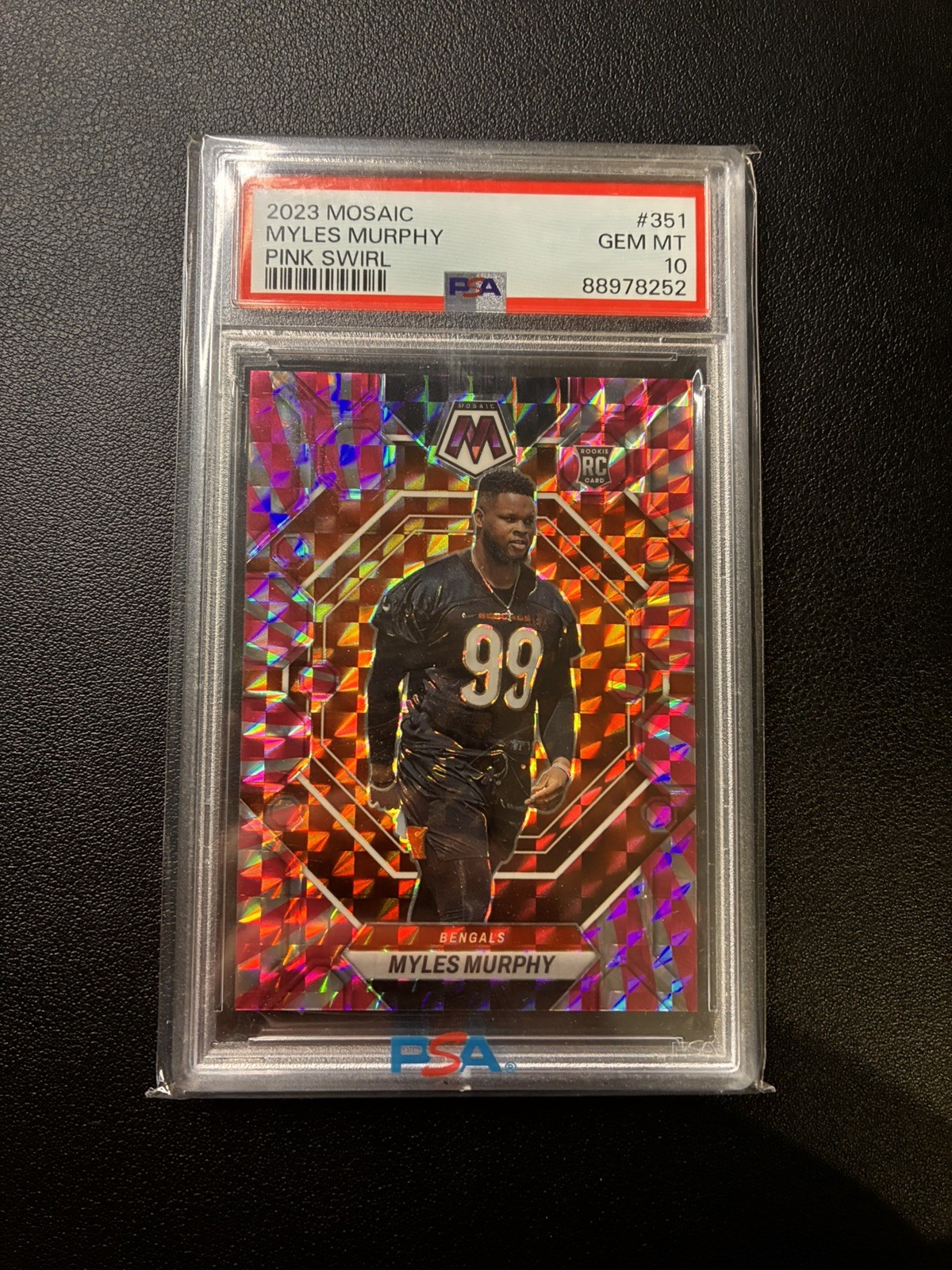 Myles Murphy Panini Mosaic #351 Pink Swirl