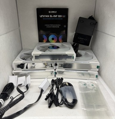 Lian Li Uni Fan SL Infinity 120 RGB White * 5 PACK * UF-SLIN120-1W
