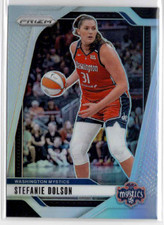 2024 Panini Prizm WNBA #34 Stefanie Dolson Silver Prizm Mystics
