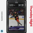 2023 UPPER DECK SERIES 2 #468 LEO CARLSSON YOUNG GUNS RC ROOKIE TAG 10