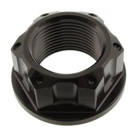 Mutter Achse, M24X1.50Mm V4A Schwarz FüR Yamaha FZ6 S2 600 Sahg Fazer 2007-10