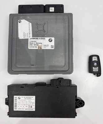 2007 BMW E90 328i A/T N51 MSV80.1 DME CAS KEY SET 7 576 670 7576670 6943835