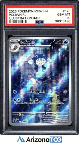 Pokemon 2023 Poliwhirl 176/165 IR Scarlet & Violet 151 GEM MINT PSA 10