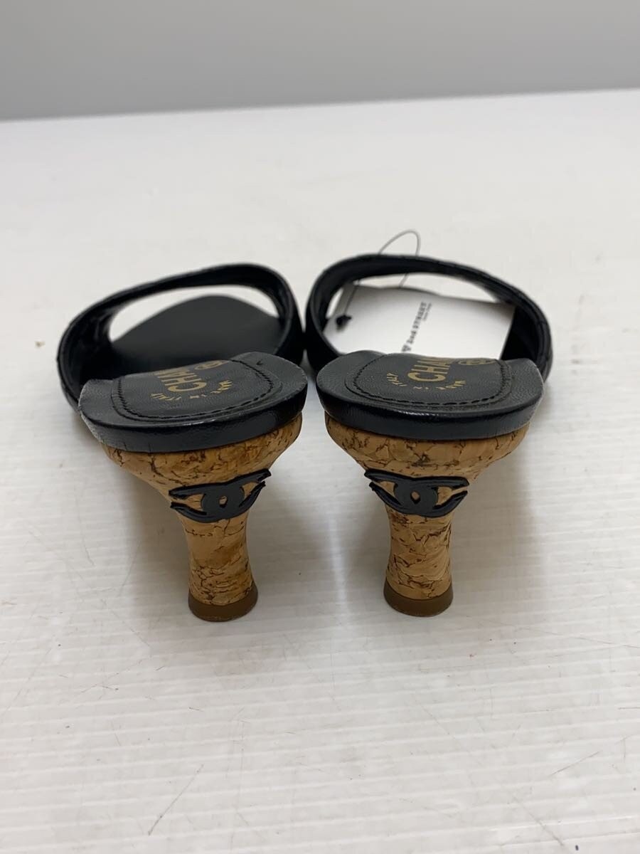Chanel Matelasse Lambskin Mule Sandals Black Size 36.5 US About6.5 For Women thumbnail 5