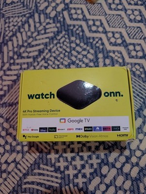 ONN Google TV 4K Pro Streaming Device (2024) 32GB/3GB 4K UHD Dolby Vision/ATMOS