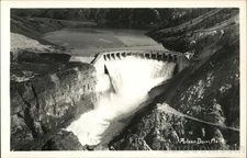 Polson, Montana MT Polson Dam Spillway Original Vintage Real Photo Postcard RPPC
