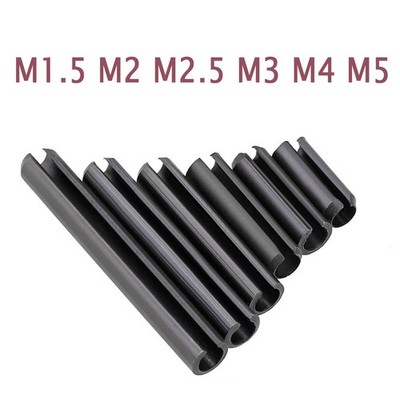 Ø 1mm 2mm 2,5mm 3mm 4mm Schlitz Spannstifte Spannhülsen Schwarz Verzinkt DIN1481