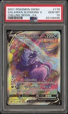 2021 Pokemon Chilling Reign Galarian Slowking V Alternate FA #179/198 PSA 10 on eBay