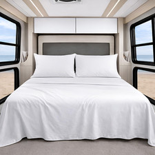Shreem Linen Luxury 4 Piece Microfiber Rv Sheet Set Deep Pocket Fits Up To 10