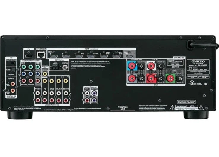 Onkyo TX-NR525 5.2 EXCELLENT CONDITION Home Theater Receiver 6 HDMI w/rmt - Image 4 of 4