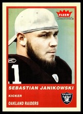 2004 Fleer Tradition Sebastian Janikowski #314 Oakland Raiders