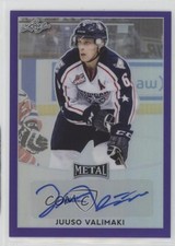 2016-17 Leaf Metal Purple Prismatic 8/15 Juuso Valimaki #BA-JV3 Auto 1h6a