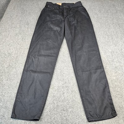 NWT Levis High-Waisted Mom Jeans Black Tapered Leg Denim Pants 28x30 MSRP $69