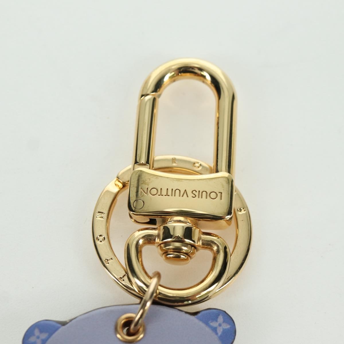 LOUIS VUITTON Monogram LV Marmot Charm Purple M01350 LV Auth