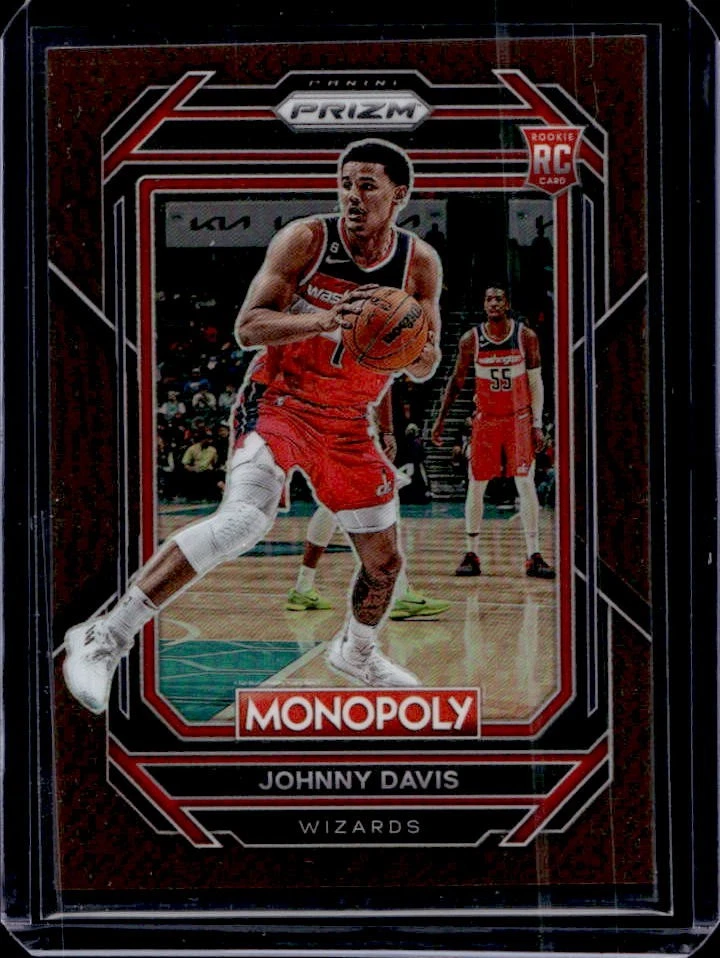 2022-23 Panini Prizm Monopoly Johnny Davis RC Brown Rookie #162/249