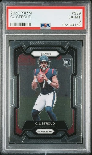 2023 PANINI PRIZM #339 CJ STROUD ROOKIE RC PSA 6