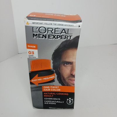 L'Oreal Paris Men Expert One-Twist Haircolor Permanent Hair Color Dark Brown 03