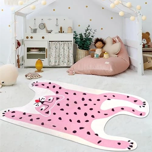 Леопардовый ковер 5 футов животное детский ковер без губ спальня ковер мультфильм пол - Изображение 4 из 4