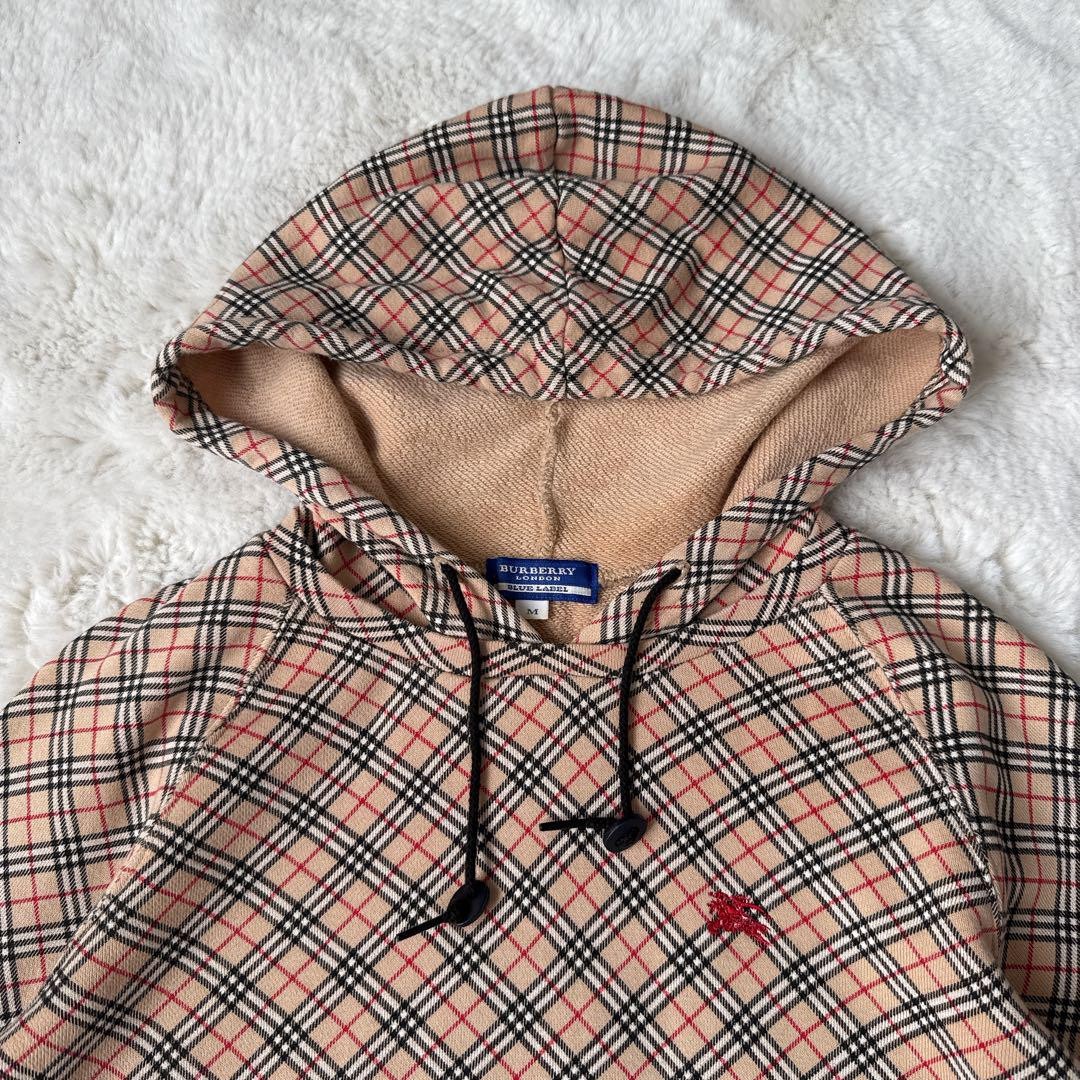 BURBERRY BLUE LABEL ノバチェック トレーナー ジップ バーバリーブルーレーベル ノバチェック ジップパーカー - メルカリ