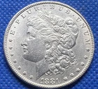 1881-P  Morgan Silver Dollar, 90% Silver, Uncirculated, Nice Luster #151