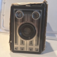 MINT Kodak Brownie Junior Six-20 Camera 1930s Art Deco  With Original Box Rare