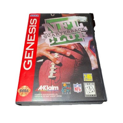 NFL QUARTERBACK CLUB '96 game complete w/ Manual for SEGA GENESIS