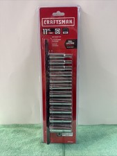 New Craftsman Deep Socket Set 11-piece Sae 38-inch Drive 6-point Cmmt12044