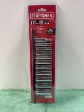 NEW CRAFTSMAN Deep Socket Set, 11-Piece SAE, 3/8-Inch Drive, 6-Point (CMMT12044)