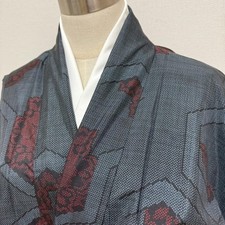 Kimono KN4957 Oshima Tsumugi Kimono Height 157.5cm Pure Silk