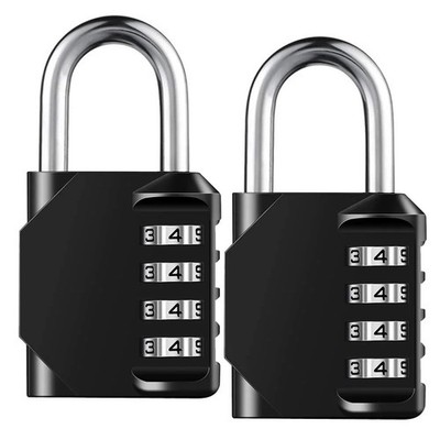 1Pc 4 Digit Combination Padlock for School Gym Locker Weatherproof