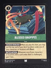 Disney Lorcana Whispers in the Well Blessed Bagpipes 101/204 NM