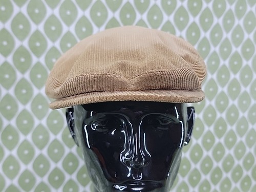 Vintage KANGOL flat Cord Cap Brown - Picture 2 of 12