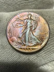 1934 Walking Liberty Silver Half Dollar *UNCIRCULATED* Red Hue High Grade Toned