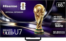Hisense 65" U7 Mini-LED ULED 4K UHD Best Premium Gaming Smart Google TV 65U7SG,