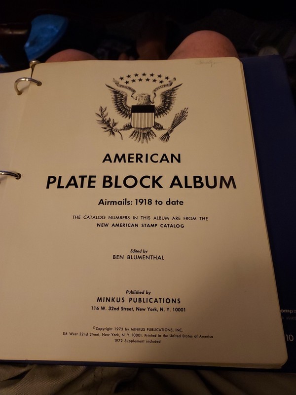United States Plate Block Album Pages