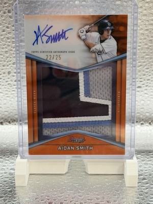 2025 Bowman's Best Aidan Smith Prospect Patch Auto Orange Refactor /25