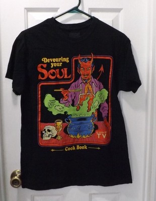   STEVEN RHODES DEVOURING YOUR SOUL COOKBOOK T SHIRT SIZE M