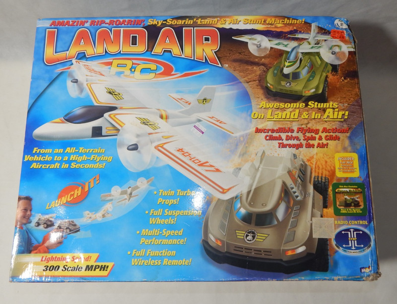Rare Htf MGA Land Air R/C Land & Air Stunt  Airplane RC Plane New open box