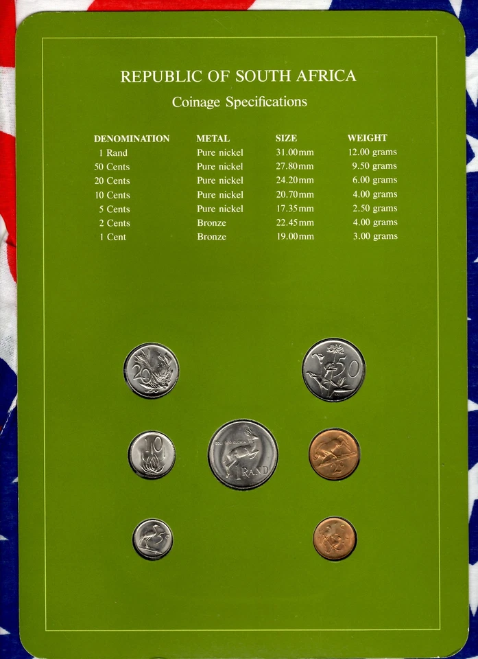 Coin Sets of All Nations South Africa UNC All 1985 1 Rand KM117 - Image 2 of 4