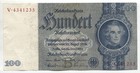 Germany 3rd Reich 1935 100 Mark Banknote Almost Uncirculated See Scans — photo 1