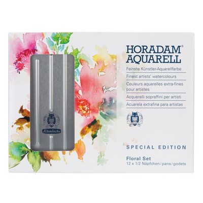 Schmincke Horadam Floral Set Aluminiumkasten - 12 x halbe Näpfchen - 74 879 097