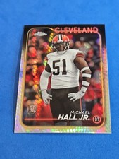 2024 Michael Hall Jr. ROOKIE RC Topps Chrome #268 Prism Refractor