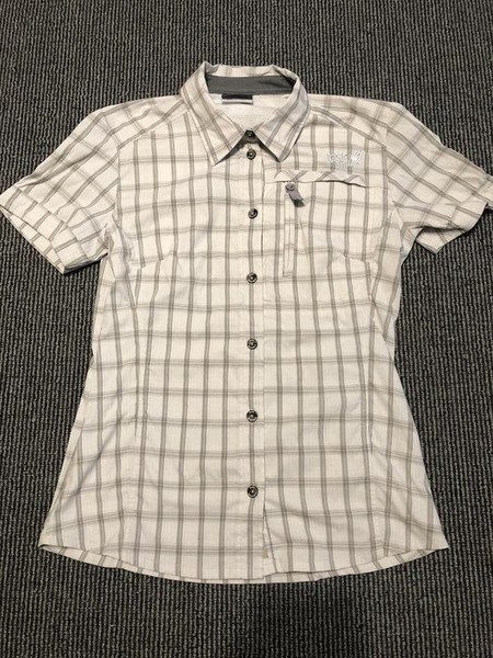 Women Jack Wolfskin Shirt Silver 34 / XS / 42