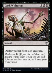 Dark Withering - Commander 2019 #110