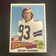 Topps 1975 Topps Golden Richards Dallas Cowboys Rookie Card #464 NFL. rookie card picture
