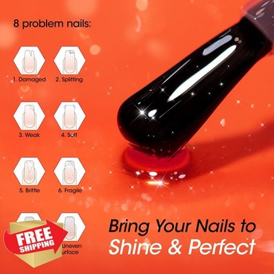 Gellen Active Glow Nail Polish Ridge Filler Strengthener Rose Shine