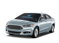 Black Windshield Cover for Ice and Snow - Fits Most Regular to Medium Sized Cars
