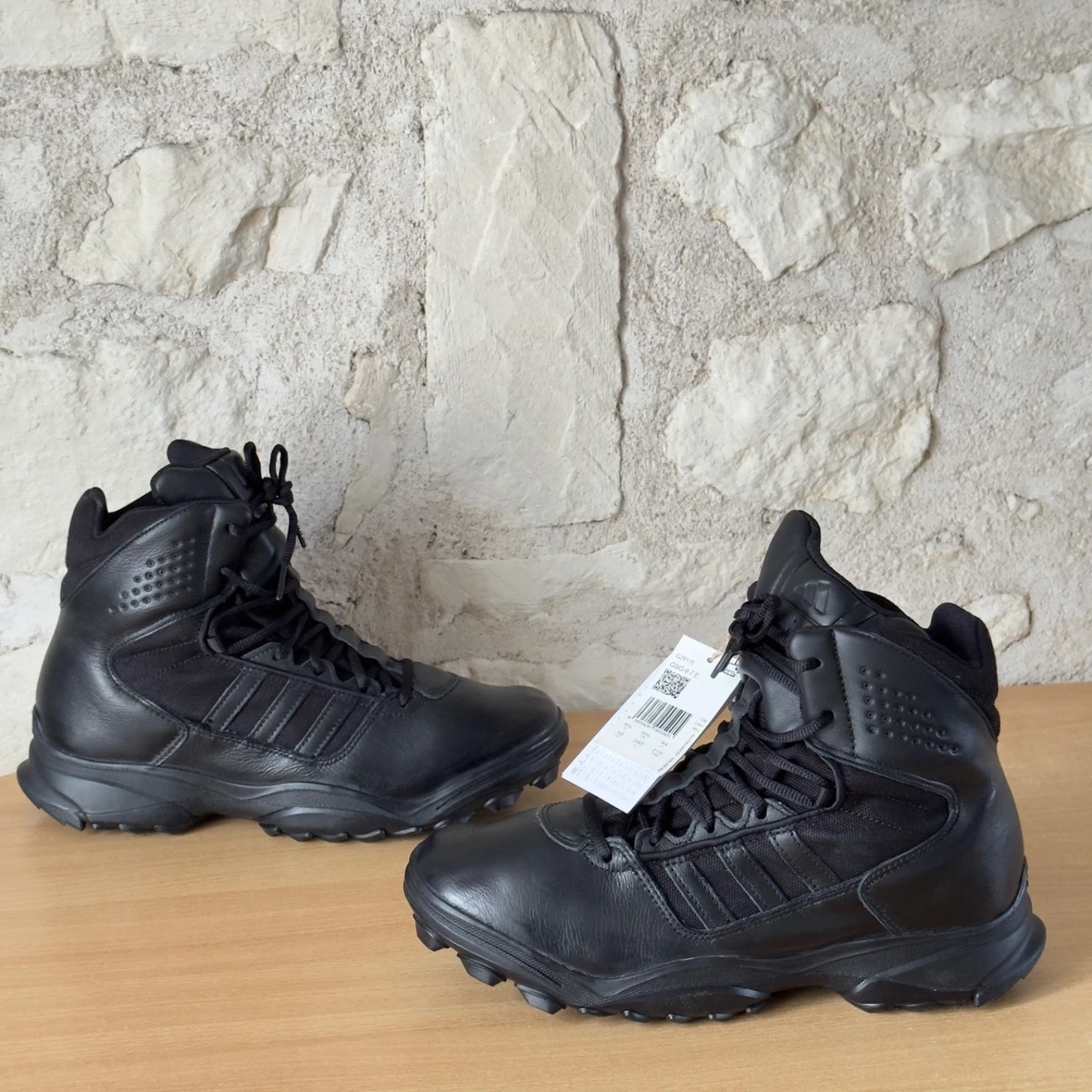 Bottes de travail tactiques militaires noirs pour Burundi